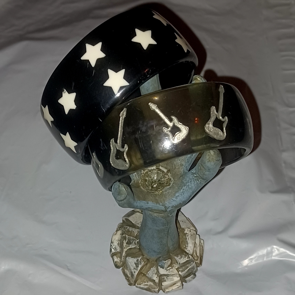 Stars & Guitars bangle bracelets